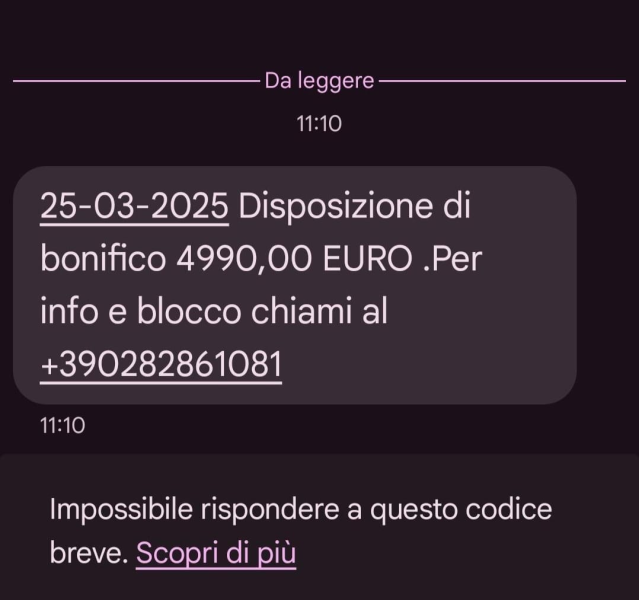 Truffa SMS. Falsi messaggi Nexi tentano di ingannare gli utenti - Foto