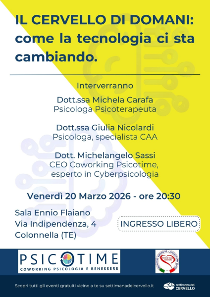 Colonnella, "Il cervello di domani": serata su psicologia e tecnologia digitale - Foto