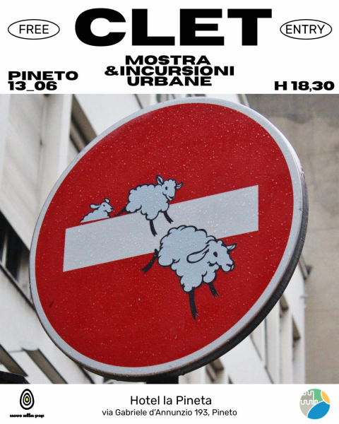 Pineto, la street art di Clet arriva all’Hotel La Pineta con “Sentire la strada” - Foto
