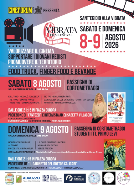 'Vibrata Film Festival', l’8 e 9 agosto a Sant’Egidio per valorizzare il cinema di prossimità - Foto