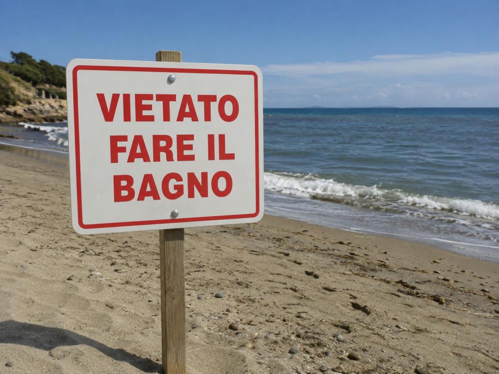 Tortoreto, acqua non conforme: scatta il divieto di balneazione davanti a via Leonardo da Vinci - Foto