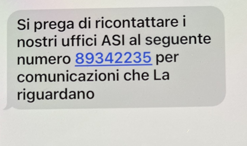 Nuova truffa con sms: la Asl Teramo mette in guardia i cittadini - Foto