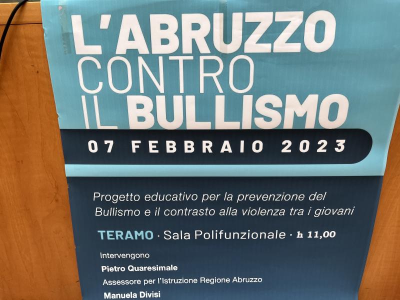 “L’Abruzzo contro il Bullismo”. Quaresimale: “E’ importante sensibilizzare non solo sul tema bullismo ma anche cyberbullismo” - Foto